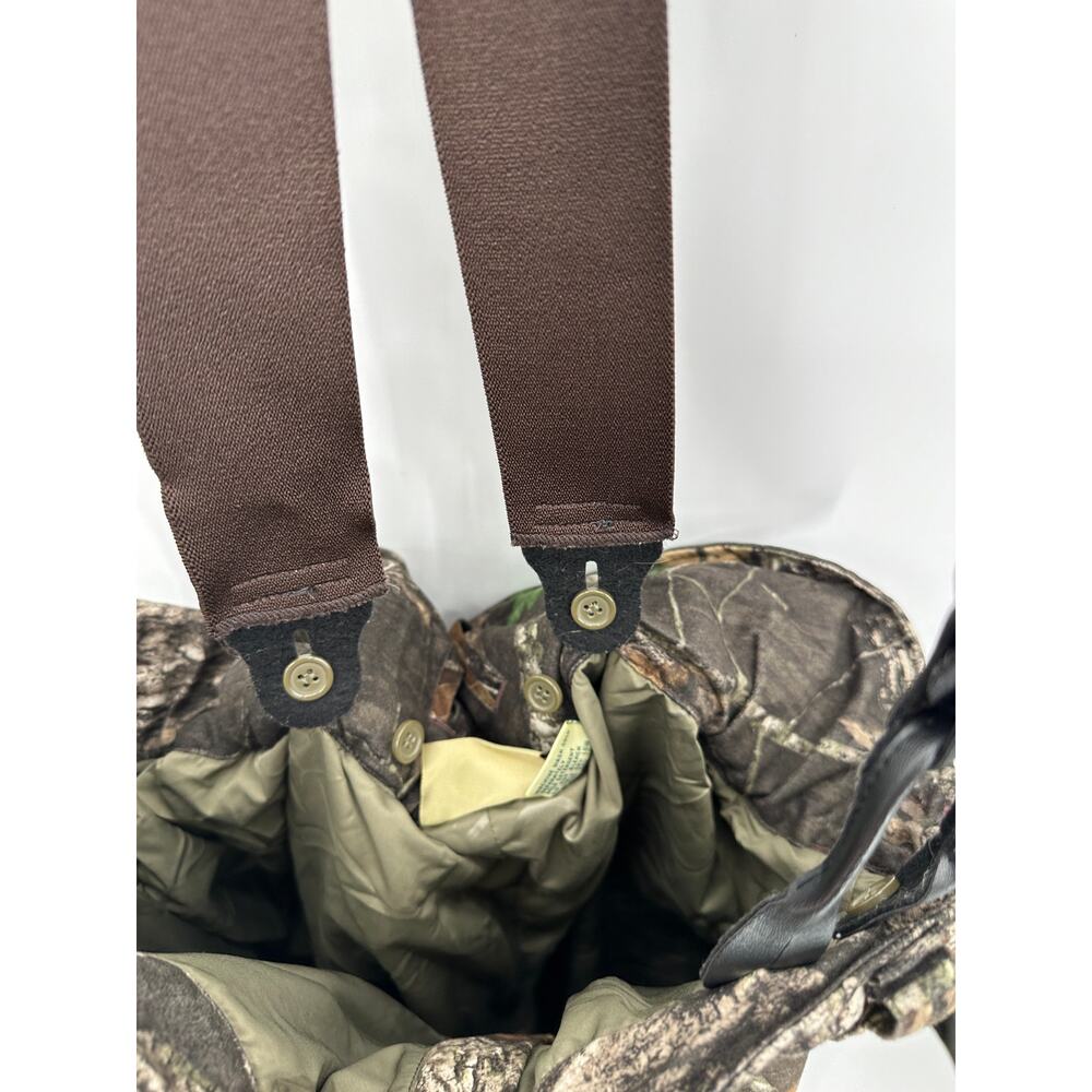 Field & Stream Camo Mossy Oak Hunting Bibs Overalls Outdoor Nature Men Size XXL - Picture 3 of 8